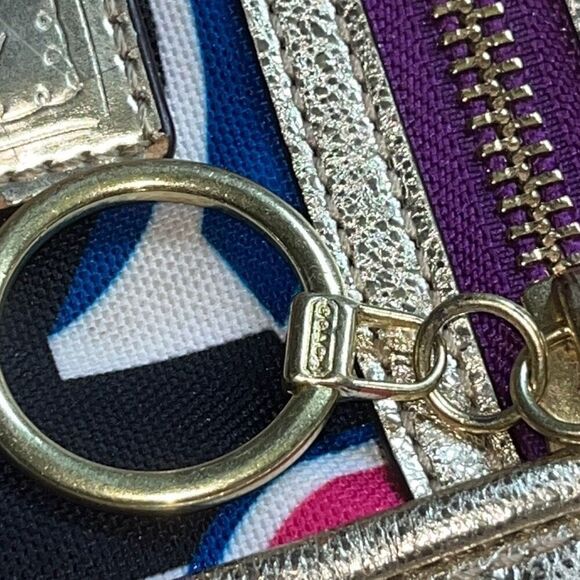 Coach Poppy Pop C Spotlight Tote Shoulder Bag Gold Multi Colored Bright - Picture 16 of 16